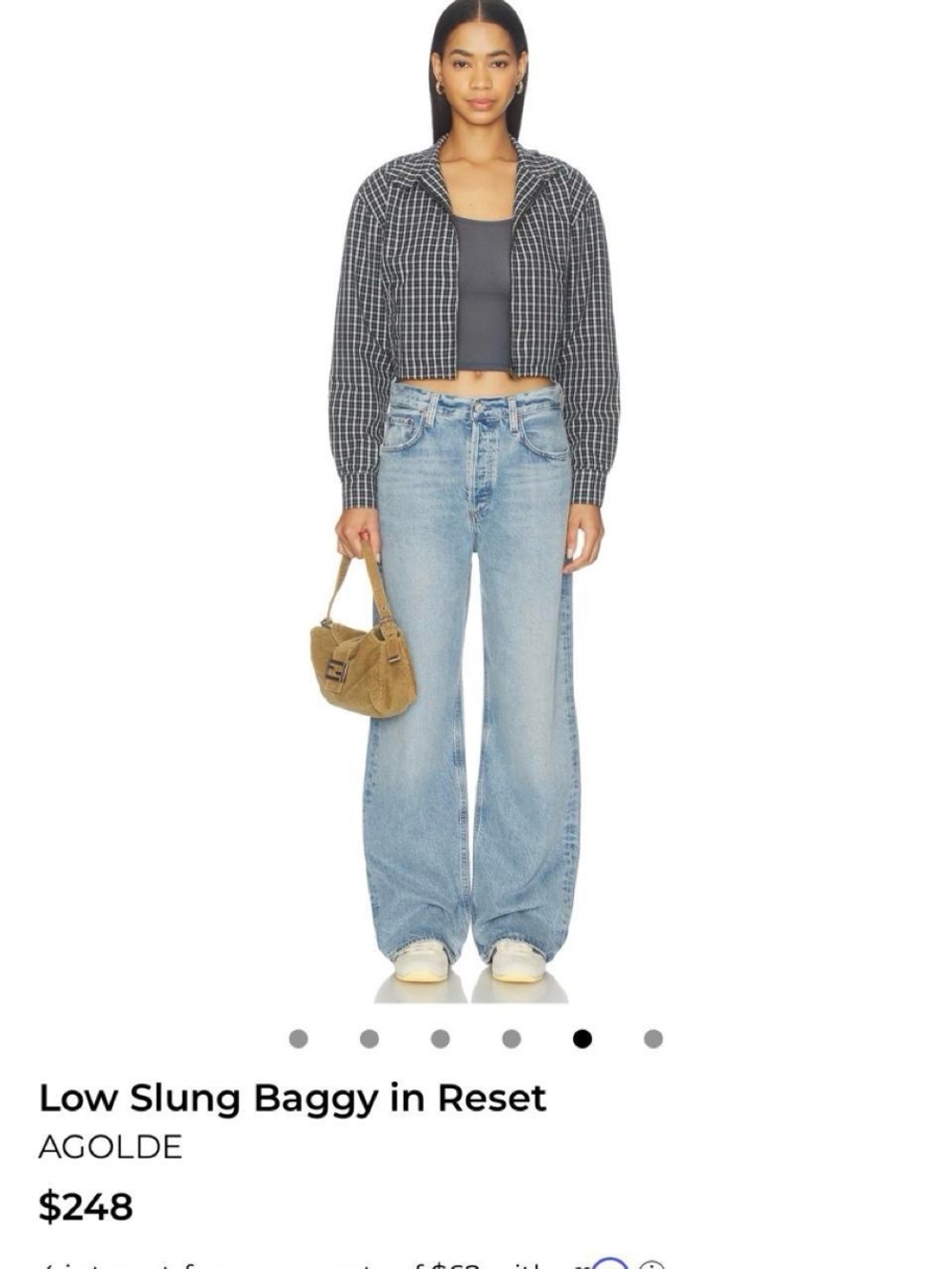 Agolde Low Slung Baggy Jean in Reset 28